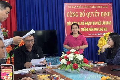 Luân chuyển Phó Hiệu trưởng và giáo viên